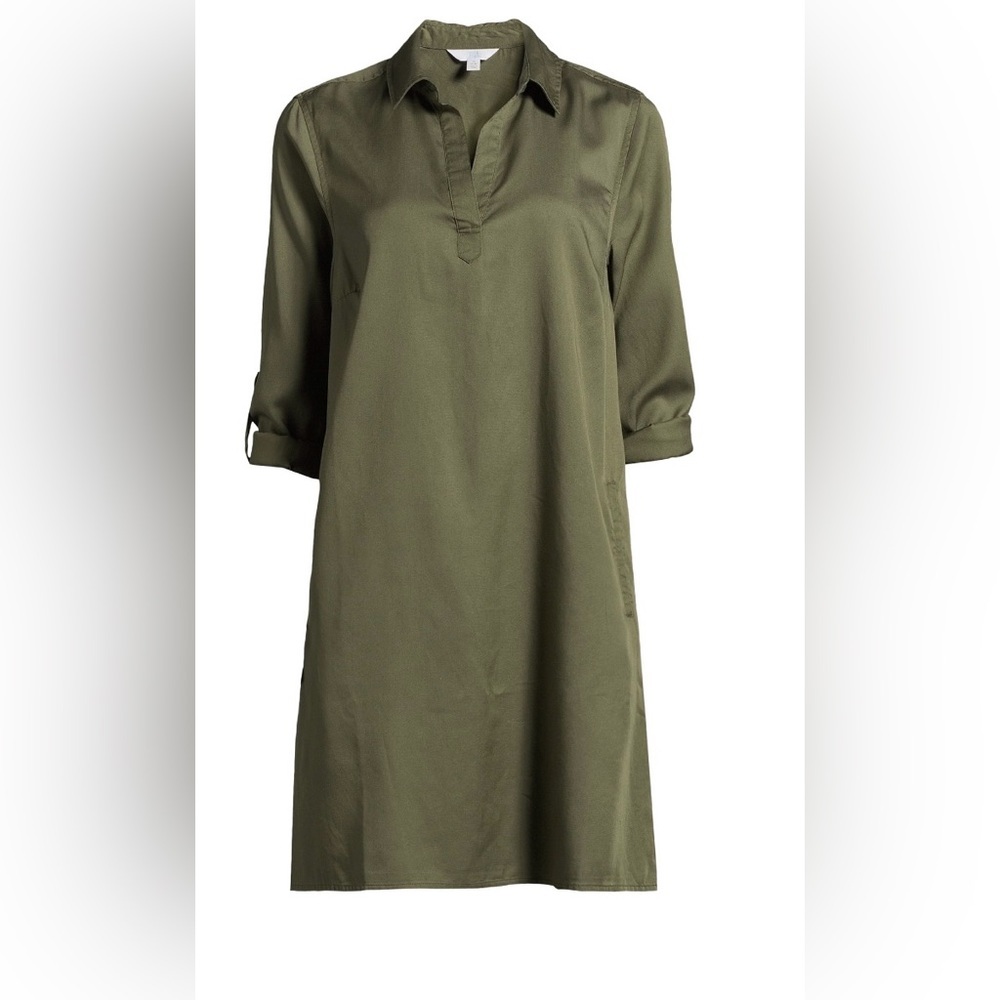 Olive Green Shirt Dress!‎ NWT!